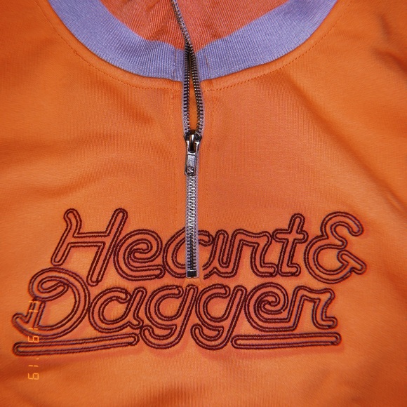 HEART AND DAGGER HALF ZIP SWEATSHIRT - Picture 2 of 4